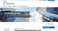 Desktop Screenshot of bauindustrie-nrw.de
