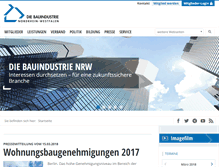 Tablet Screenshot of bauindustrie-nrw.de